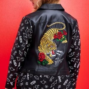 Torrid Betsey Johnson Brand Faux Leather Jacket